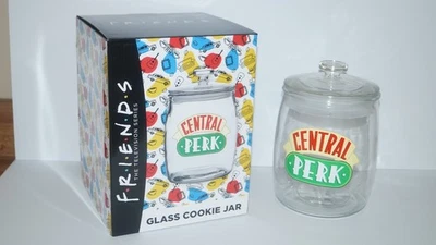 FRIENDS THE TELEVISION SERIES CENTRAL PERK GLASS COOKIE JAR by CULTUREFLY - NIB