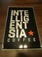 INTELLIGENTSIA COFFEE SAMPLE 3-17-14 ONE OF A KIND SALESMAN SAMPLE sign