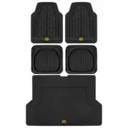 Caterpillar Set Black Car Floor Mats & Cargo Trunk Liner For Car Truck Van SUV (for: Lexus)