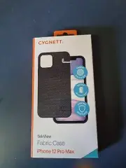 Cygnett iPhone 12 Pro Max Fabric Case Black