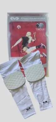 1 Pair McDavid Knee Pads Volleyball White XL Knee Pad Socks