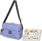 Lisa Larson(リサ ラーソン) LTPK-07 Lisa Larson Crossbody Bag, Women's, Men's, Cat, Lightweight, Water Repellent, Horizontal Mini Shoulder Bag, Eco Bag & Reflective Keychain Included, Mikey LTPK-07