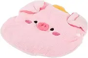 Beavorty Hot Compress Towel Mask for Face Care Reusable Microfiber Facial Steamer Towel Cute Cartoon Pig Design Moisturizing Eye Fatigue Relief Home Travel Use