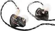 keephifi KBEAR Storm in Ear Monitor Headphones, in Ear Stage for Singers Musicians,Audiophile Headphone 10mm Strong Magnetic Dynamic Driver Earbuds for Runing Working Riding Sporting (Black No Mic)