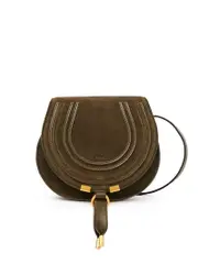 Chloé Small Marcie Saddle Bag in Deep Olive