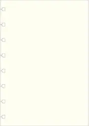 A5 White Plain Notebook Refill 32 Sheets, Multicolor
