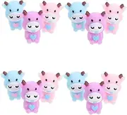 KALLORY 1set Animal Pen Set Pen Pencils for Lead Pencils Silicone Cute Pencil Extender Pencil Tip Protector Decorative Silicone Caps Cattle Pencil Holder Pen Caps 12pcs