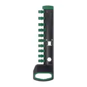 Socket Organizer 1/2" Drive x 12 Clips Portable Socket Clip Rail Holder, Green