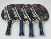 4 KILLERSPIN JET SET PREMIUM TABLE TENNIS PADDLE SET Pips In Flare Handle NEW