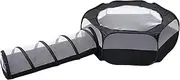 Fenteer Cat Tunnel Play Tent Tunnel, Universal Lightweight Cage Cat Playpen Tunnel, Outside House for Indoor Cats for Puppy Ferrets
