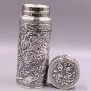 Pure Silver Cup 999 Silver Water Bottle Cup Pixiu Pattern Men's Tea Cup /70g