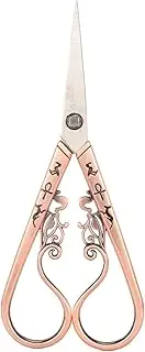 Baxnore Small Embroidery Scissors, Stainless Steel Shears, Professional Thread Snips for Yarn Fabric Handmade Projects (Rose Gold)