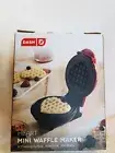 Dash DMW001HR Mini Waffle Maker Machine for Individuals Paninis Hash Browns &...