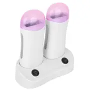 Double Cartridge Wax Depilatory Roller Warmer Heater Waxing Body Hair Machin MNS