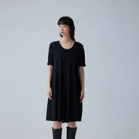 在飛比找momo購物網優惠-【giordano ladies】23SS_七分袖棉質長洋裝