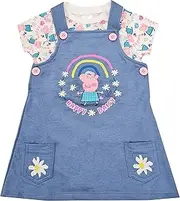 [Peppa Pig] Girls Pinafore Dress and Top Set Summer Daywear
