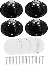 TEHAUX 4pcs Self Adhesive Caster Wheels Swivel Silent Mini Wheels for Kitchen Appliances Furniture Appliances Scrapbook Die Cutting Machines