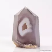 527g102mm Druzy Agate Geode Tower Point Natural Crystal Polished Quartz Healing