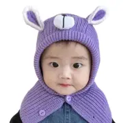 Adorable Baby Scarf Hat in One Ear Protection Children's Cap for Autumn Winter