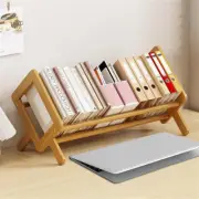 ColourTree Desktop Bamboo Book Shelf Organizer Bookshelves Storage Rack
