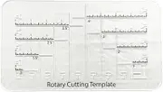Generic Boxy Bag Making Template Gift Acrylic Easy to Clean Square Bag Sewing Ruler