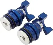 JININGLEZX Motorcycle Aluminum Preload Adjusters Fork Bolts Compatible with Kawasaki Ninja 250 300 EX300 Z300 ZX300R 2013-2016 2013 2014 2015 2016(Blue)