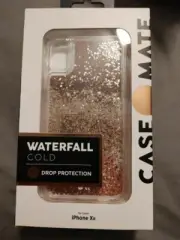 Case-Mate Smartphone Case Waterfall Gold Glitter for Apple iPhone XR #17