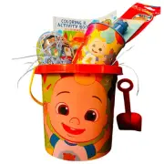 Cocomelon Sand bucket gift bundle coloring and activity book with stickers