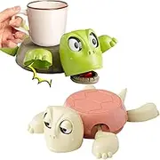 Turtle Cup Holder Funny, 3D Printed Funny Turtle Coaster with Liftable Limbs, Creativity Stress Relief Turt-le Toy with Open Eye, Insulated T-urtles Decor Drink Pad, Cute T-urtles Coffee Mugs Cup Mat