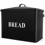 Extra Large Bread Box with Lid, Metal Bread Storage Container for Farmhouse K...