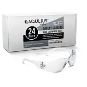 24 Pack Safety Glasses Anti Fog Clear Goggles for Construction Labs Men Women