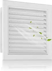 10" X 10" Aluminum Gable Vent with Screen, Effective Attic and Shed Ventilation Solution, Durable and Stylish Louvered Design for Optimal Airflow, Vent Opening: 8" X 8"