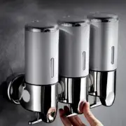 Liquid Bath Bathroom Hand Soap Shower Gel Shampoo Wall Mounted Soap Dispenser