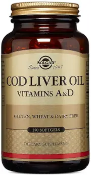 Solgar Cod Liver Oil Softgels, 250