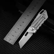 S35VN Blade Titanium Knife Mini Pocket EDC Tools Survival Folding Keychain