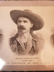 1887 AMERICAN EXHIBITION WEST LONDON THE HON COLONEL W.F. CODY BUFFALO BILL SHOW