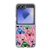 Galaxy Z Flip6 Clear Case Dogs Faces