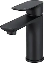 ACA International Brass Basin Mixer Tap Bathroom Countertop Vanity Sink Faucet Taps WELS(Matt Black)