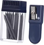Sewroro Core Replacement 2mm Lead Pencil Sharpener Kit Flat Design Plastic Tube Pack