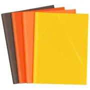 108 Sheets Autumn Gift Wrap Paper Orange Brown Yellow Tissue Paper Fall Tissu...