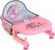 BABY born Table Feeding Chair 832417 - High-Quality Accessories for 36cm and 43cm for Toddlers - Includes Feeding Table That Fits Most Tables 15-40 mm - Suitable for Kids from 3+ Years