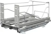 Kessebohmer 2505840 11-1/2"W Cabinet Pull Out Frame for One Waste - Chrome