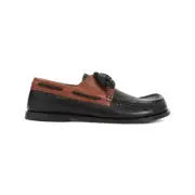 [Loewe] Loewe-Dark Caramel Calf Skin Campo Boat Loafer-Uomo 42 IT