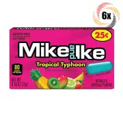 6x Packs Mike & Ike Tropical Typhoon Chewy Candy | .78oz | Fat & Gluten Free