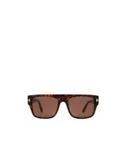 Tom Ford Eyewear Dunning Square Frame Sunglasses 55 Brown