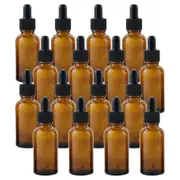 30ml x 16pcs Dropper Bottle, Amber Glass Bottle, Essential Oils, Pipette Dropper Bottle for Chemistry Lab Essential Oils Perfumes 30 ml Pack of 16