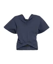 Balenciaga Elasticated Waist Top S,XS blue