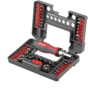 38-Piece Ratchet Screwdriver Set, Bits & Sockets, Multi All In One Tool, Compact