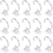 SUNNYCLUE Watch Display Stand Bracelet Stand Holder C Shaped Jewelry Display Stands Transparent Acrylic Bracelet Holders Bangles Single Watch Organizer Storage for Men Women Home Decor Show Photo