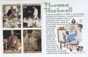 Norman Rockwell Postage stamps souvenir Sheet 2840 by USPS